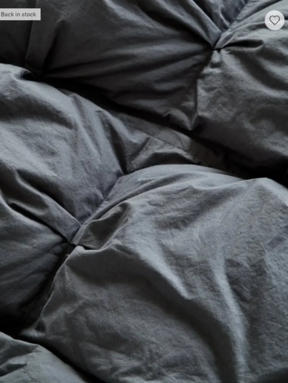 Beautiful Quince Cotton Pintuck Comforter in Nightfall, Twin size.  This is a cu